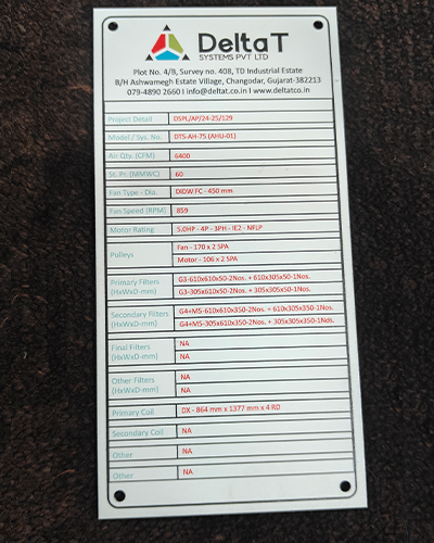 Aluminium Label